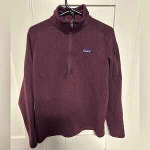 Patagonia Women's Better Sweater burgundy 1/4 Zip